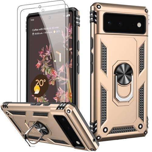 Coque Google Pixel 6A armure de protection haut de gamme avec béquille