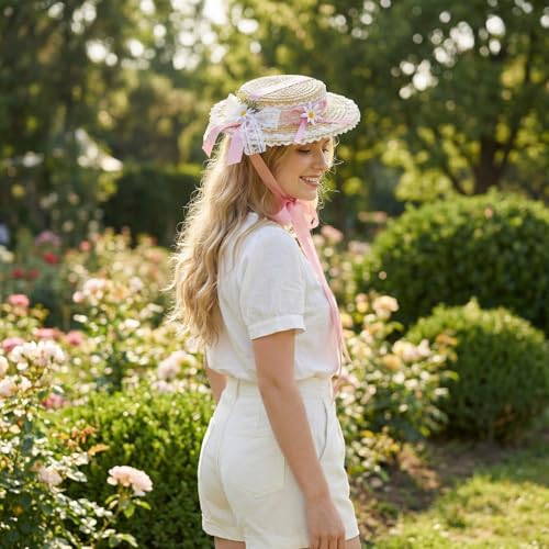 Sombrero Victorian Tea Party para Mujer, Ala Ancha miniatura 2
