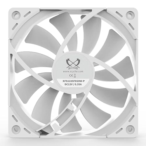 Miniatura 3 de Scythe Kaze Flex II 120 PWN, ventilador optimizado de flujo de aire de 4.724 in x 0.984 in, rodamiento dinámico de fluidos, conector de 4 pines,