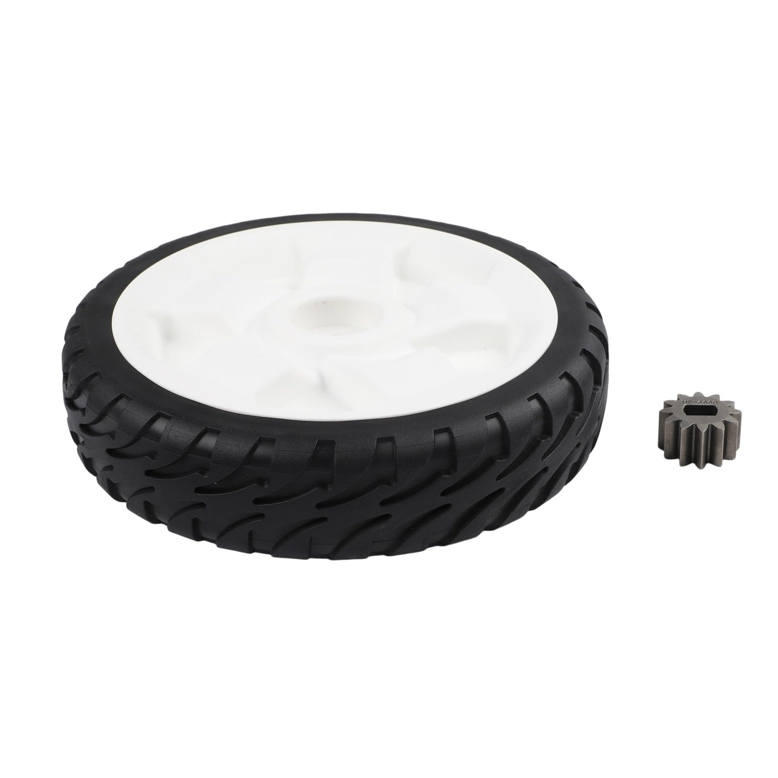 Conjunto de rueda para cortacésped de 8 pulgadas con engranaje y rodamiento para cortacésped de empuje, para piezas OEM 115-4695 138-3216