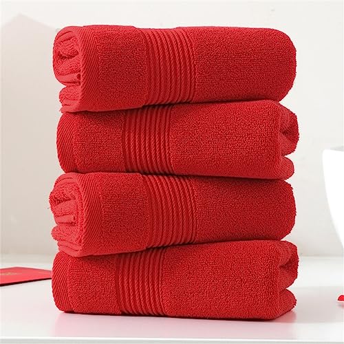 Serviette de bain absorption d'eau maximale rouge 35x75 cm maison - 7