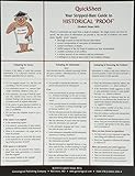 QuickSheet: Your Stripped-Bare Guide to Historical 'Proof'