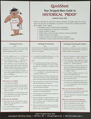 QuickSheet: Your Stripped-Bare Guide to Historical 'Proof'