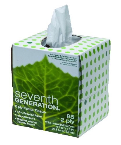 Seventh Generation Facial Tissues 2 Ply 85 Ct (Pack of 4)