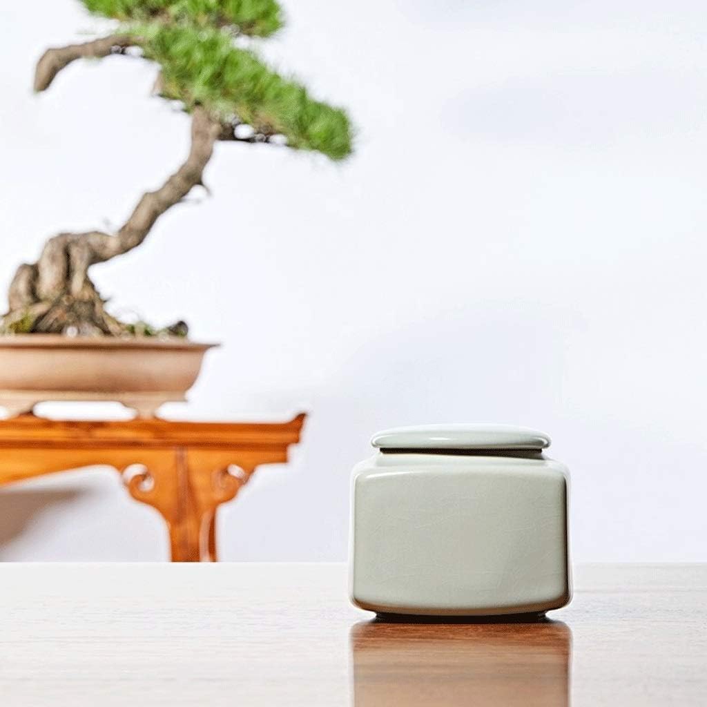 Sucrier Boîte à thé Haut de Gamme, boîte à thé carrée en céramique, Pot de Stockage de Nourriture de Voyage Portable pour thé/café/Herbes/Sucre/épices Nouveau