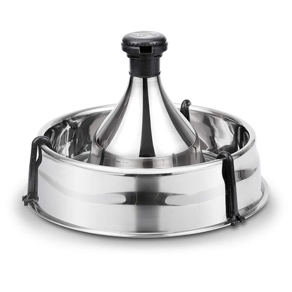 Bebedero Gatos Fuente para beber para mascotas con capacidad de 3.8L, fuente para mascotas ajustable de acero inoxidable 304, dispensador de agua silencioso con 5 estilos de bebida para perro, gato