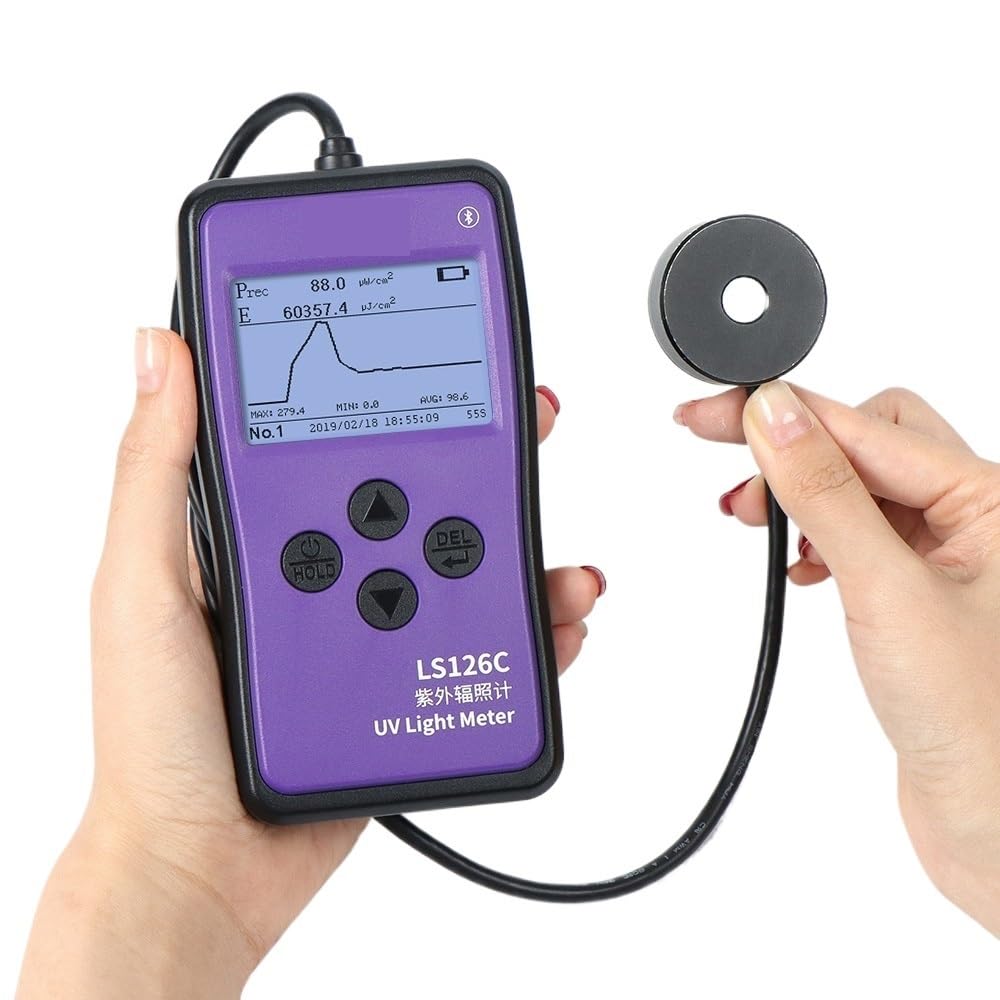 LNHHG LS126C Light Meter 254nm UV 254 Radiometer Intensity Tester Ultraviolet Radiation Light UV Intensity Meter