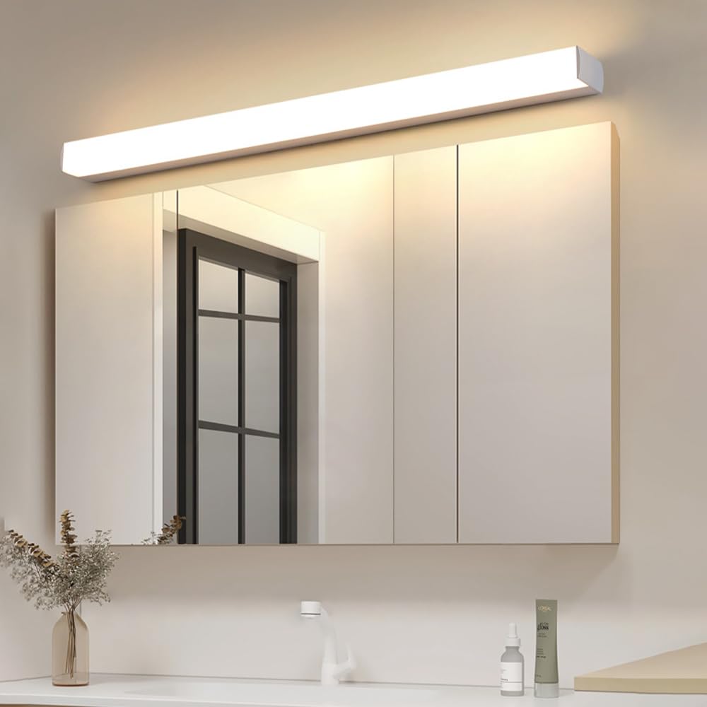 Jadssox Lampada da toeletta a LED per Bagno Lampade da Bagno su Specchio, Lampada da toeletta Moderna a 3 modalità Colore, Lampada da Bagno su armadietti a Specchio