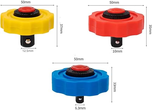 Miniatura 6 de WINTOWIN Juego de trinquete de rueda de pulgar de 14 de pulgada, 38 de pulgada y 12 pulgadas, trinquete de 72 dientes, llave de trinquete de palma,