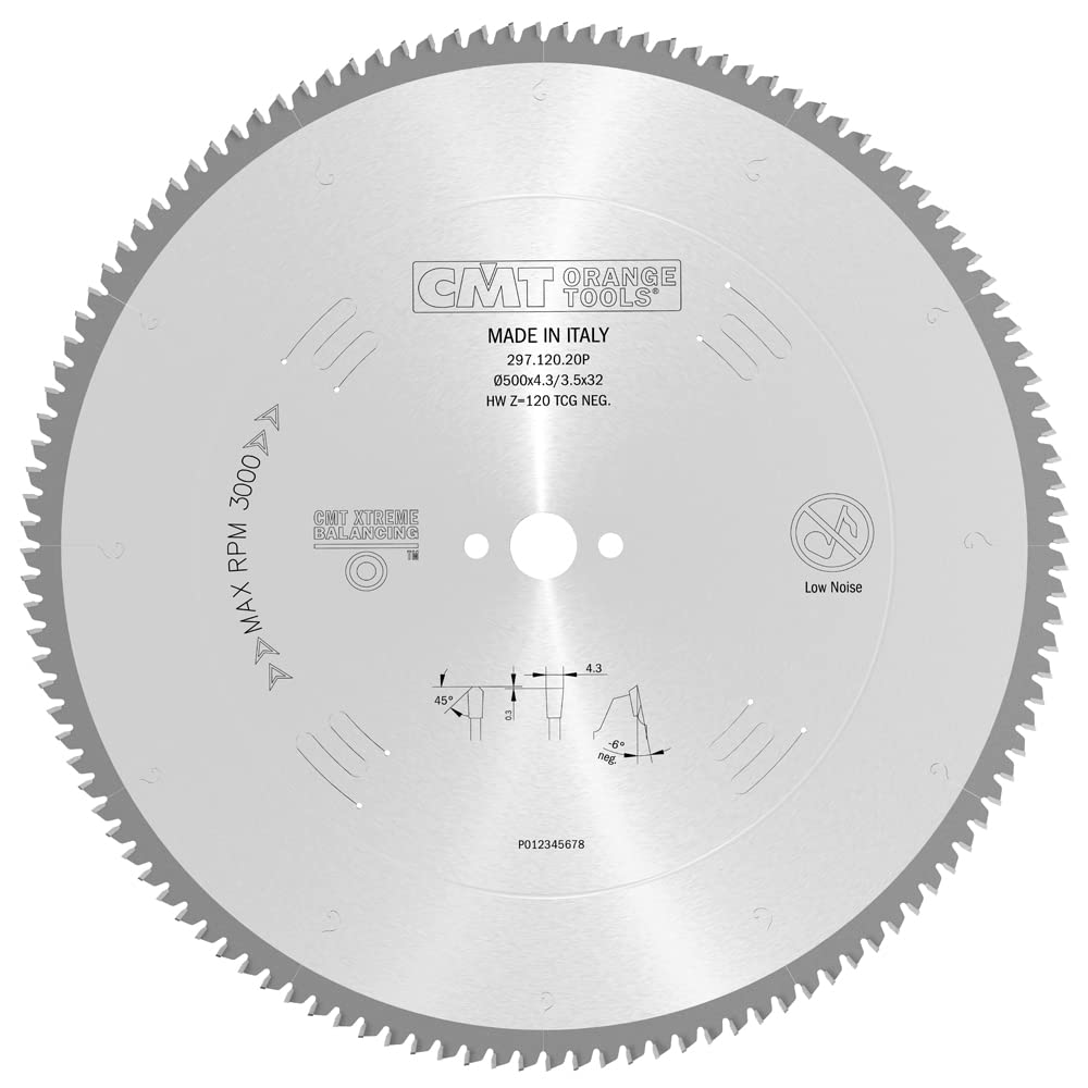 CMT Orange Tools 297.120.20P - Sierra circular d 500x4x32 z 120 tcg -6 grados