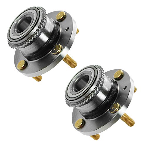 Image of TRQ 2 Piece Rear Wheel Bearing & Hub Assembly Set Compatible with 2002-2007 Mitsubishi Lancer