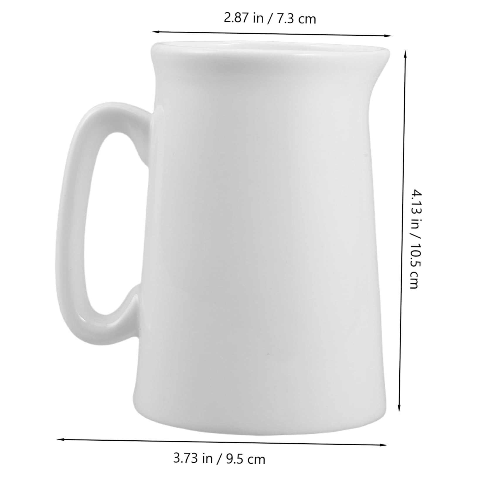 FUNOMOCYA Ceramic Milk Jug Small Pitcher Latte Art Mug Decorative Pitcher Sauce Holder