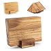 Produktbild Hanseküche Schneidebrett Set  Hochwertige Schneidebretter  Holzbrett Küche groß mit Saftrille, Küchenbrett, massives Schneidbrett (Akazie, 5er Set)