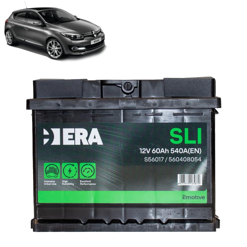 Batteria 60Ah per Renault Megane III 1.6 2.0 benzina 2008+