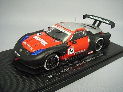 SUPER GT 500 MOTUL AUTECH Z voiture miniature de test noir et rouge