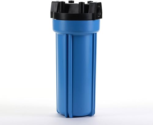 Hydronix HF5-10BLBK34 - Carcasa de filtro de agua de 10 pulgadas con certificación NSF RO, toda la casa, hidroponía, puertos de 34 pulgadas, cuerpo