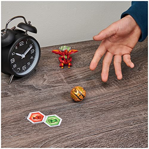 Image of Bakugan Ultra, Dragonoid, 3-inch Tall Geogan Rising Collectible Action Figure and Trading Card