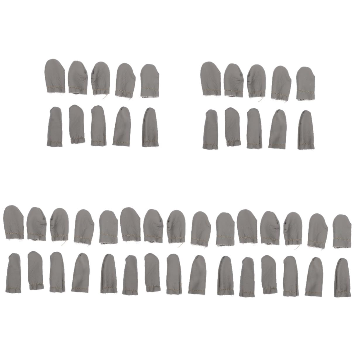 SHINEOFI 5 Series Dedales De Cuero Prevención Dedal Tapicería De Muñeca Aguja Pliegue Separadores De Dedos Pedicura Vendas Cubre Dedos Aguja Guantes Gel 10 piezas x 5