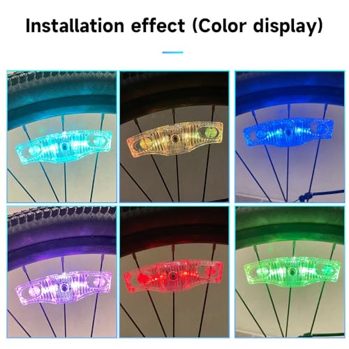 Rechargeable LED Bike Wheel Lights,2 Pack,Waterproof Easy