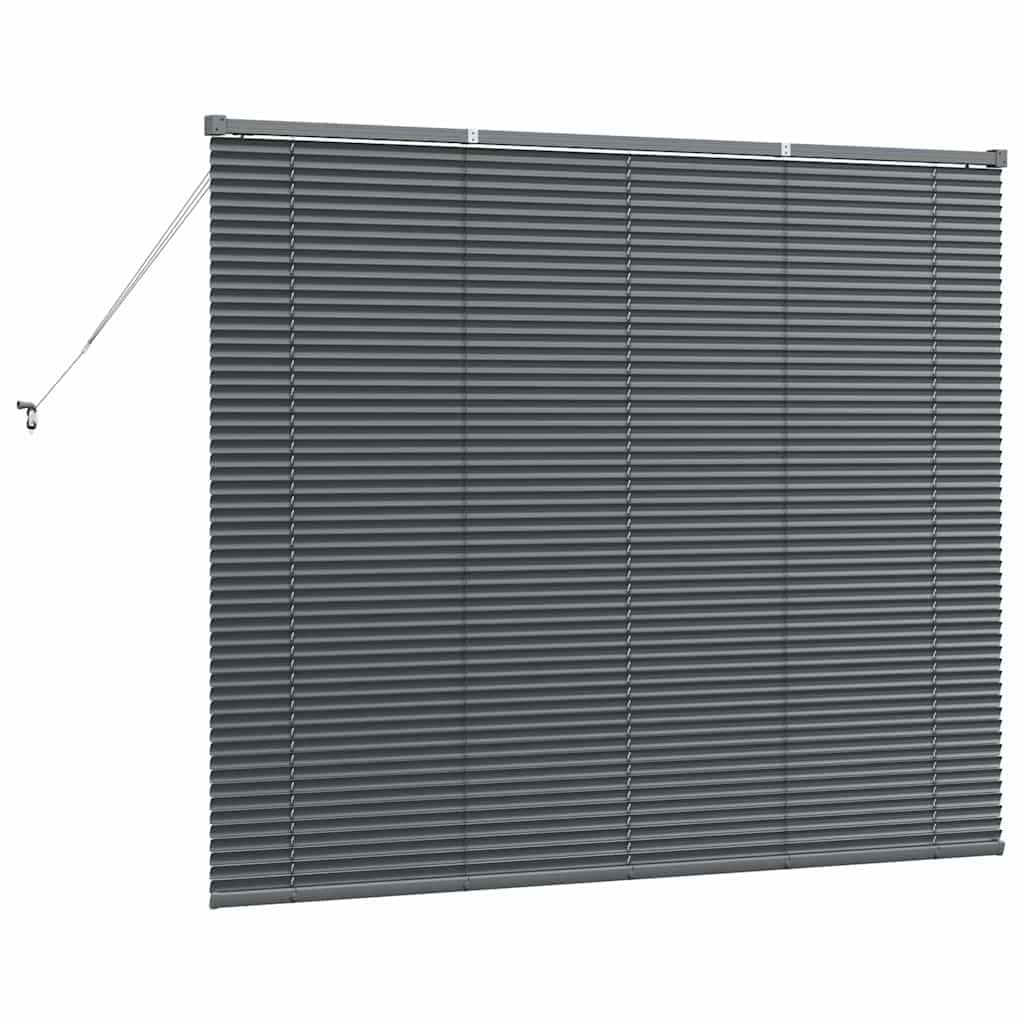 Store Vénitien Gris Foncé 130 x155 cm en Aluminium, Store Intérieur Réglable pour Fenêtre de Salon, Cuisine et Bureau, Brise-Vue et Régulateur de Lumière Naturelle