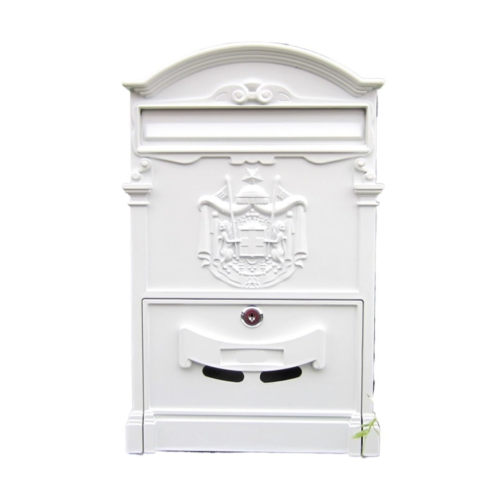 Mailbox Wall Mount Locking Mailbox Vintage Lockable Metal Mailboxe Large Capacity Postbox Security Mail Letter Post Box Outdoor Mail Box