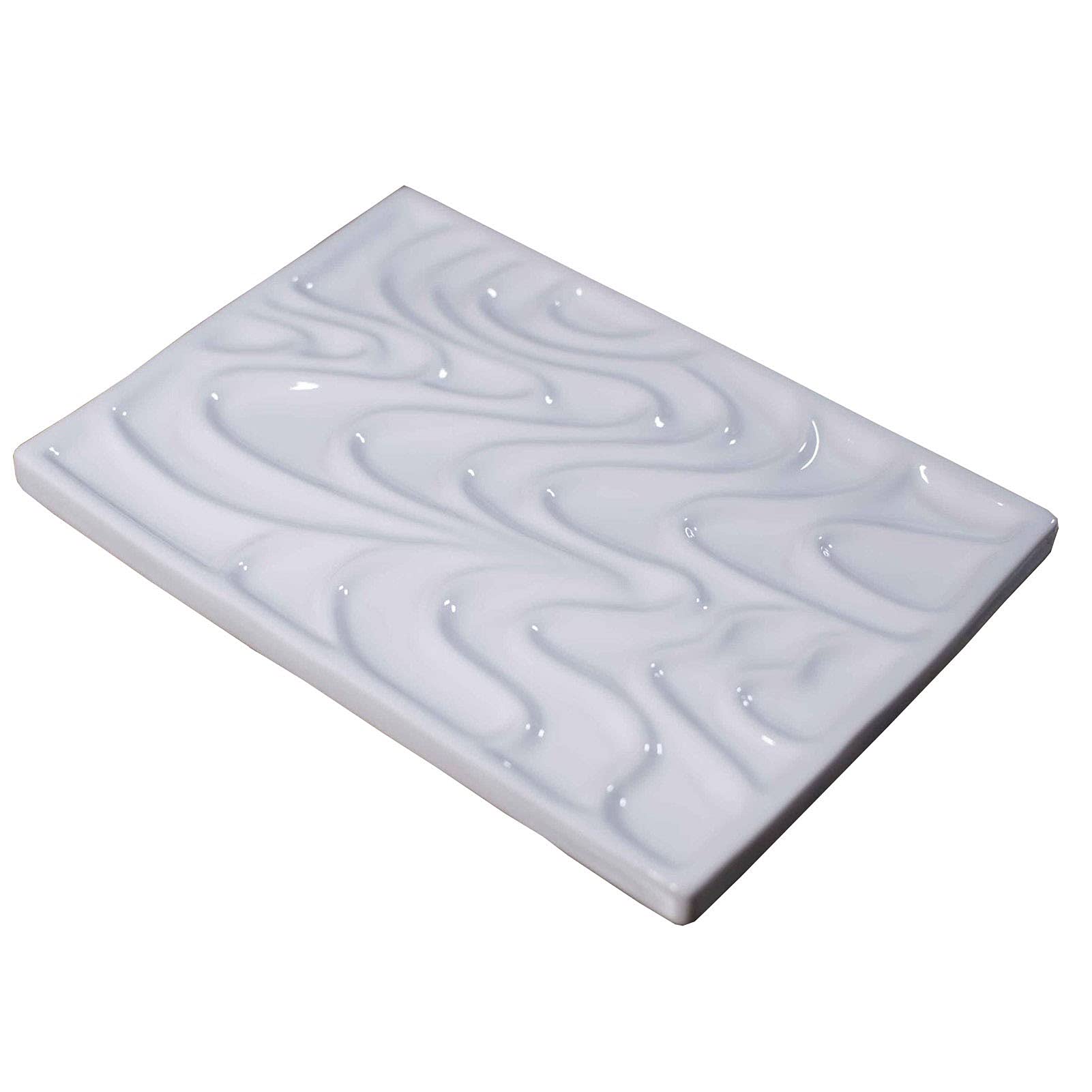Artists Paint Palettes, Ceramic Porcelain Rectangle Paint Palette(15 * 10.8cm)