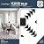 FloorPops Parla Peel & Stick Floor Tiles, Black