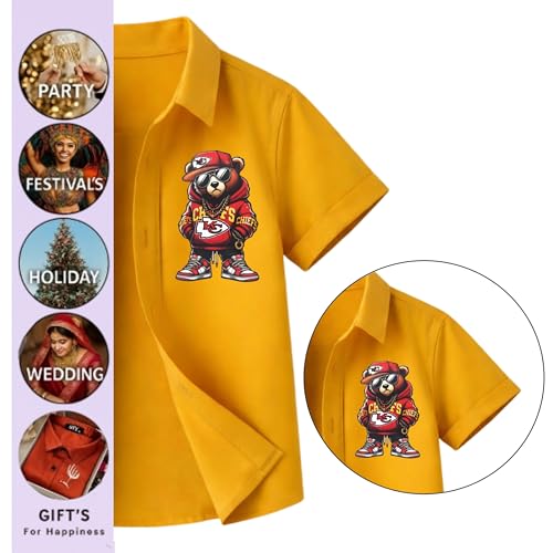 Image of Boys Shirt Regular Stylish Casual Formal Kids Shirts