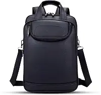 Mochila Couro Reforçada Executiva Grande Mochila para Notebook Trabalho Viagem Escola com Cabo de Aço Impermeável