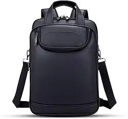 Mochila Couro Reforçada Executiva Grande Mochila para Notebook Trabalho Viagem Escola com Cabo de Aço Impermeável