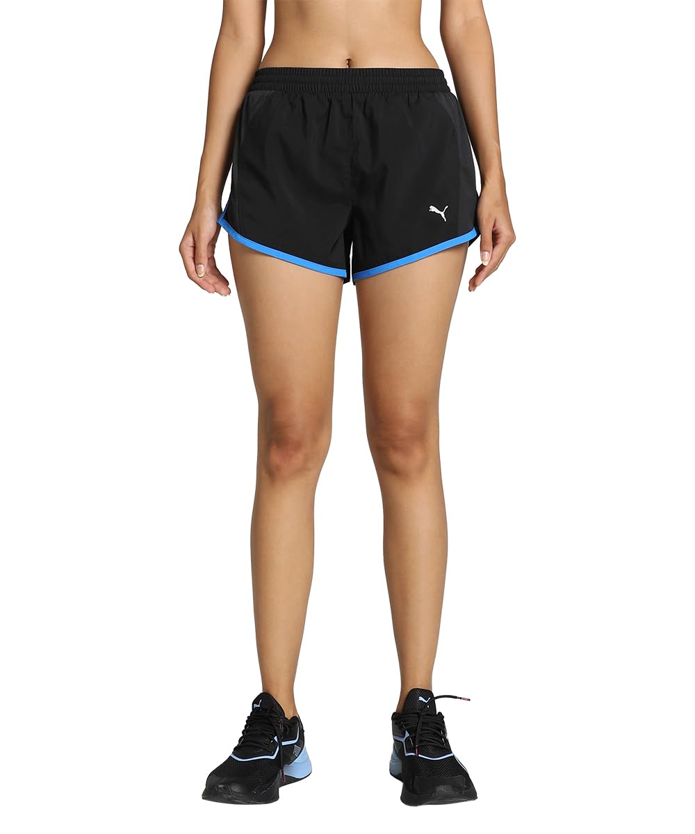 Puma Women's Black/Blue Favorite Velocity 3 Short W L