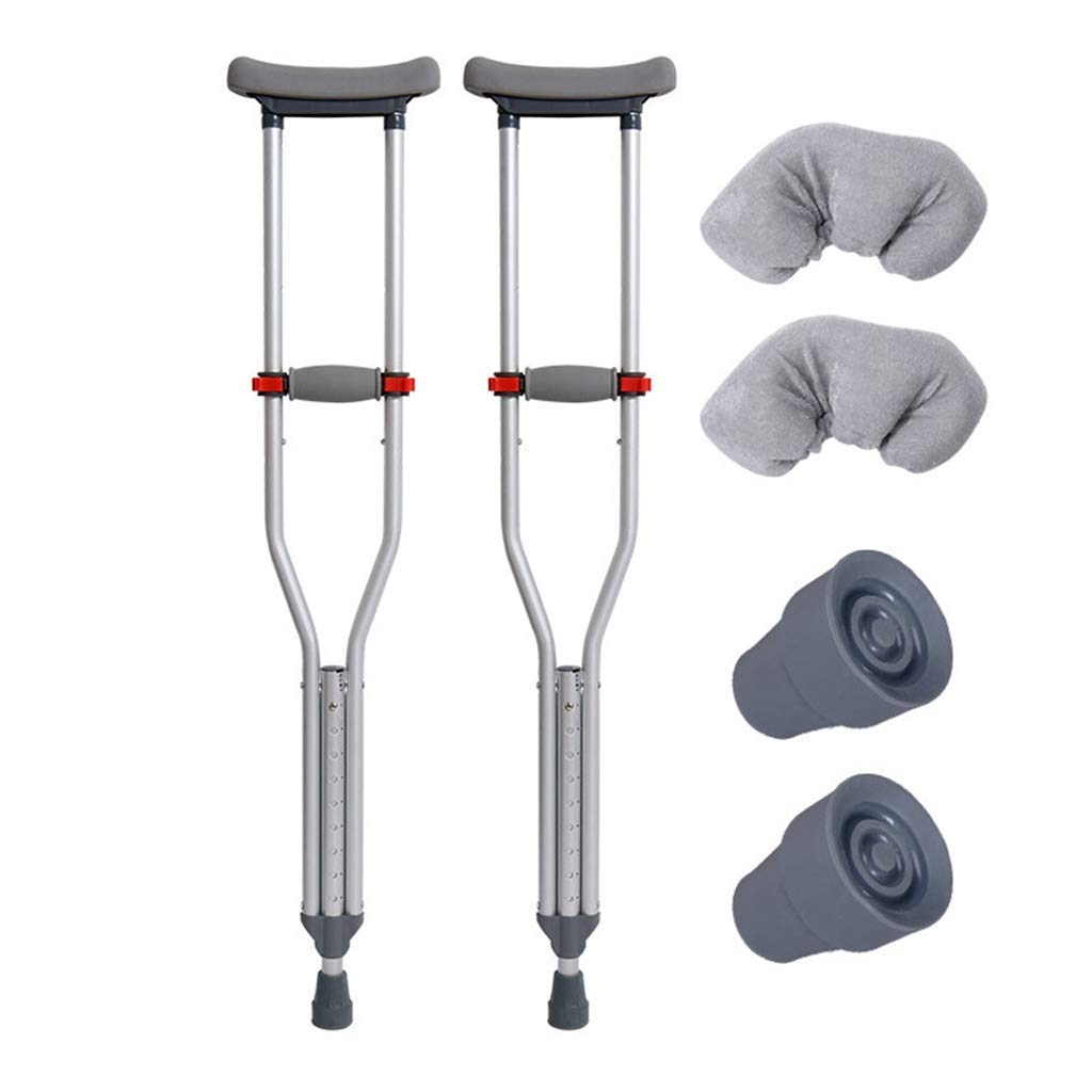 Kule, para kul pod pachami antypoślizgowe osoby w podeszłym wieku, kule aluminiowe, składane sprężyny taśmowe z regulacją wysokości, odpowiednie do rehabilitacji Interesting