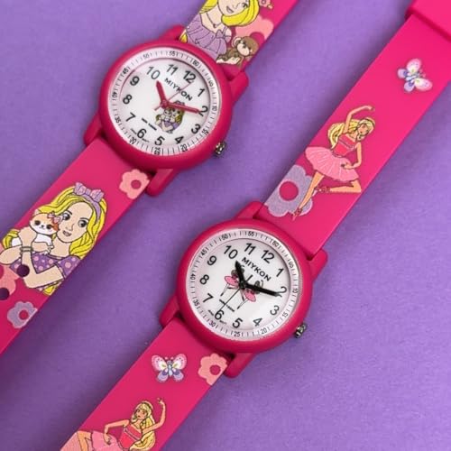 Image of Miykon Kids Watches for Boys and Girls - Educational Time-Telling Gift for Kids Aged 3-15, Toddlers, Preschoolers, and School-Aged Children - Easy to Read Analog Watch, Soft Resin Band, Japanese Quartz, 100M Water Resistant