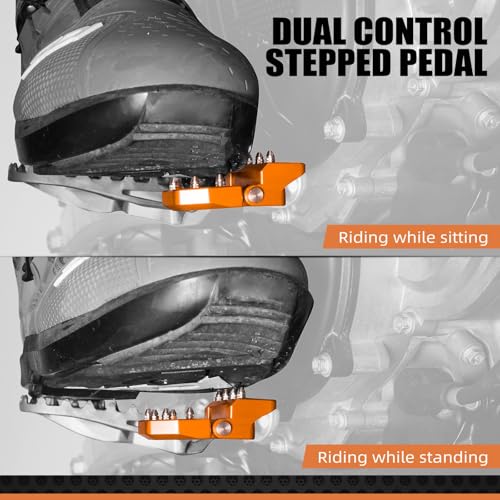 Embout de pédale frein pliant double commande pour moto Husqvarna - 5