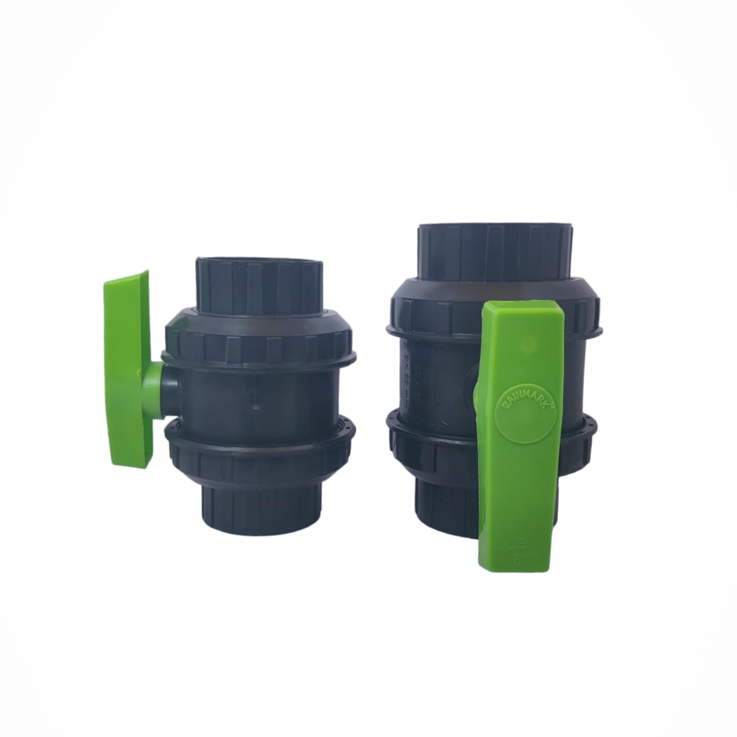 Union Plastic Plain & Thread Ball Valve For Agriculture Use Size 2”(63MM) 2.5” (75MM) 3”(90MM) [2 PC] (Thread 2"(63 MM))