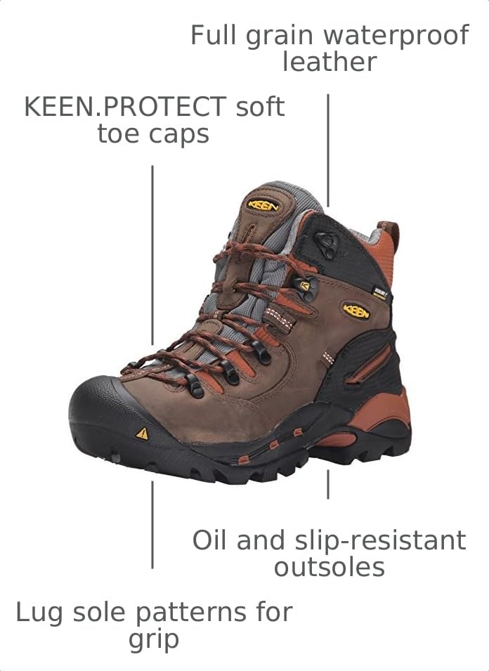 Image of KEEN Utility Men's Pittsburgh 6 inch Soft Toe Waterproof Work Boots