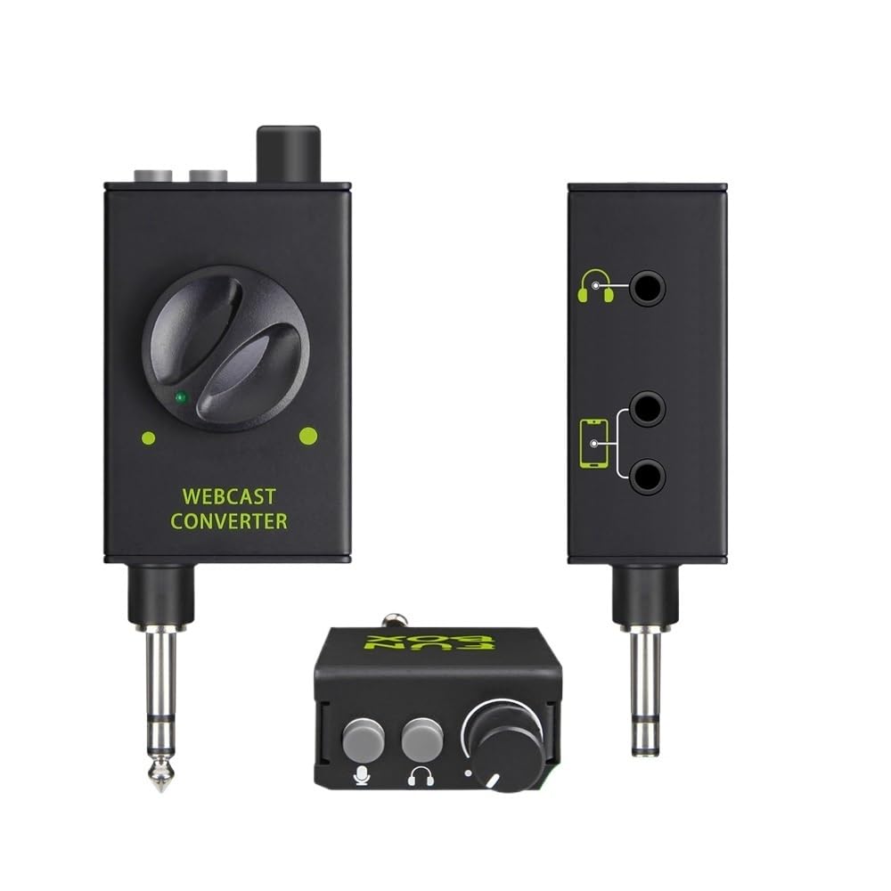 Mixer Audio, Adattatore for Streaming Live for Mixer Console DJ, dispositivi di Output supportano Smartphone, Laptop per Studio di Karaoke, Streaming e Registrazione