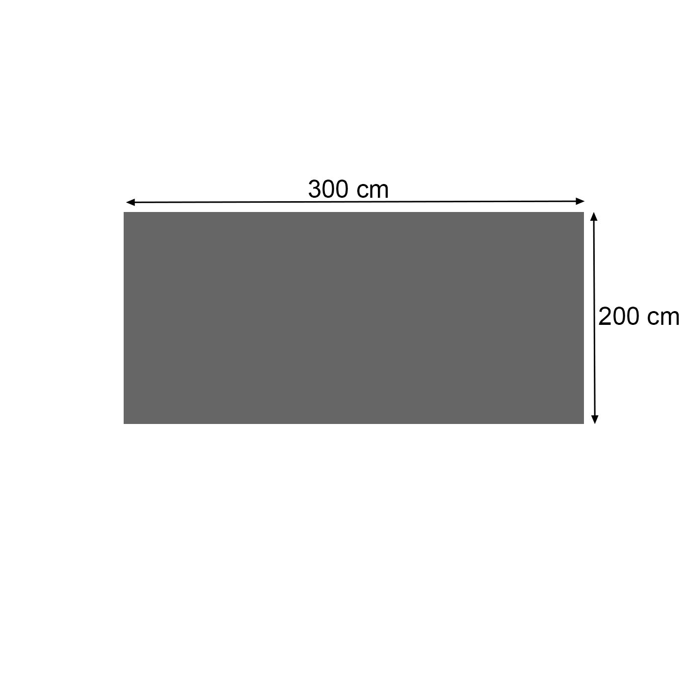 Plandeka termiczna do basenu, grubość: 400 µm, prostokątna, 3 x 2 m, czarna