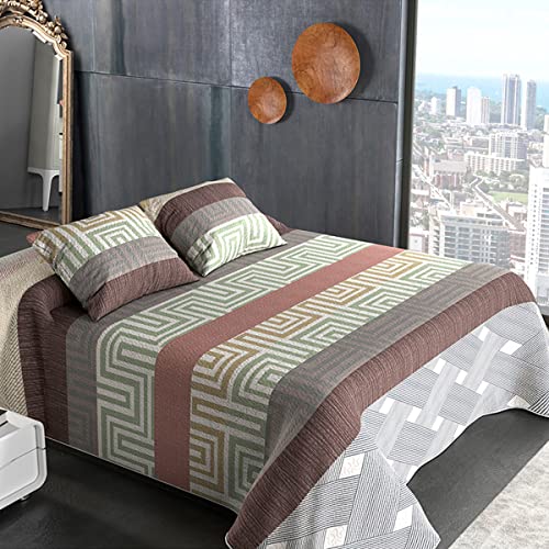 Donegal Collections | Colchas de Verano + Cojines - Colcha Cama 90 Modernas - Colchas de Verano Cama 90 - Colcha Bouti - Suave, Ligera y Elegante - (BOUTY MEZ, Cama 80/90cm)