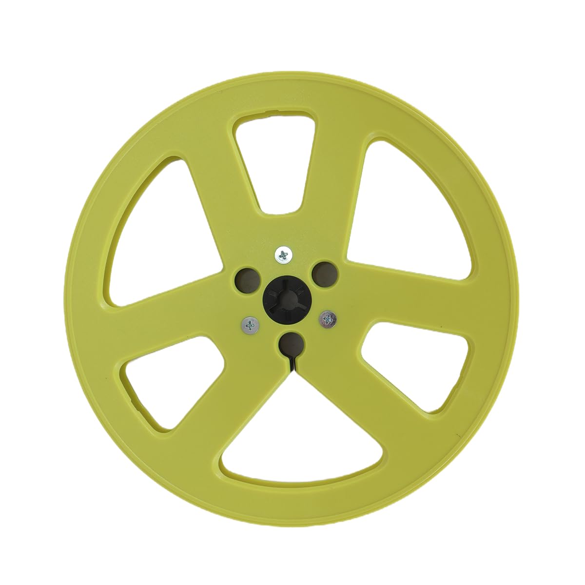 Bobina di nastro vuota da 1/4 7 pollici, bobina di nastro audio universale in plastica ABS con 6 fori antivento, adatta per registratori Studer (giallo)