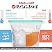 HOMLUX THEORY Reusable Silicone Food Storage Bags - 7 Pcs Large & Medium Airtight & Leakproof, Snack Bags For Travel & Camping (3L, 4M)