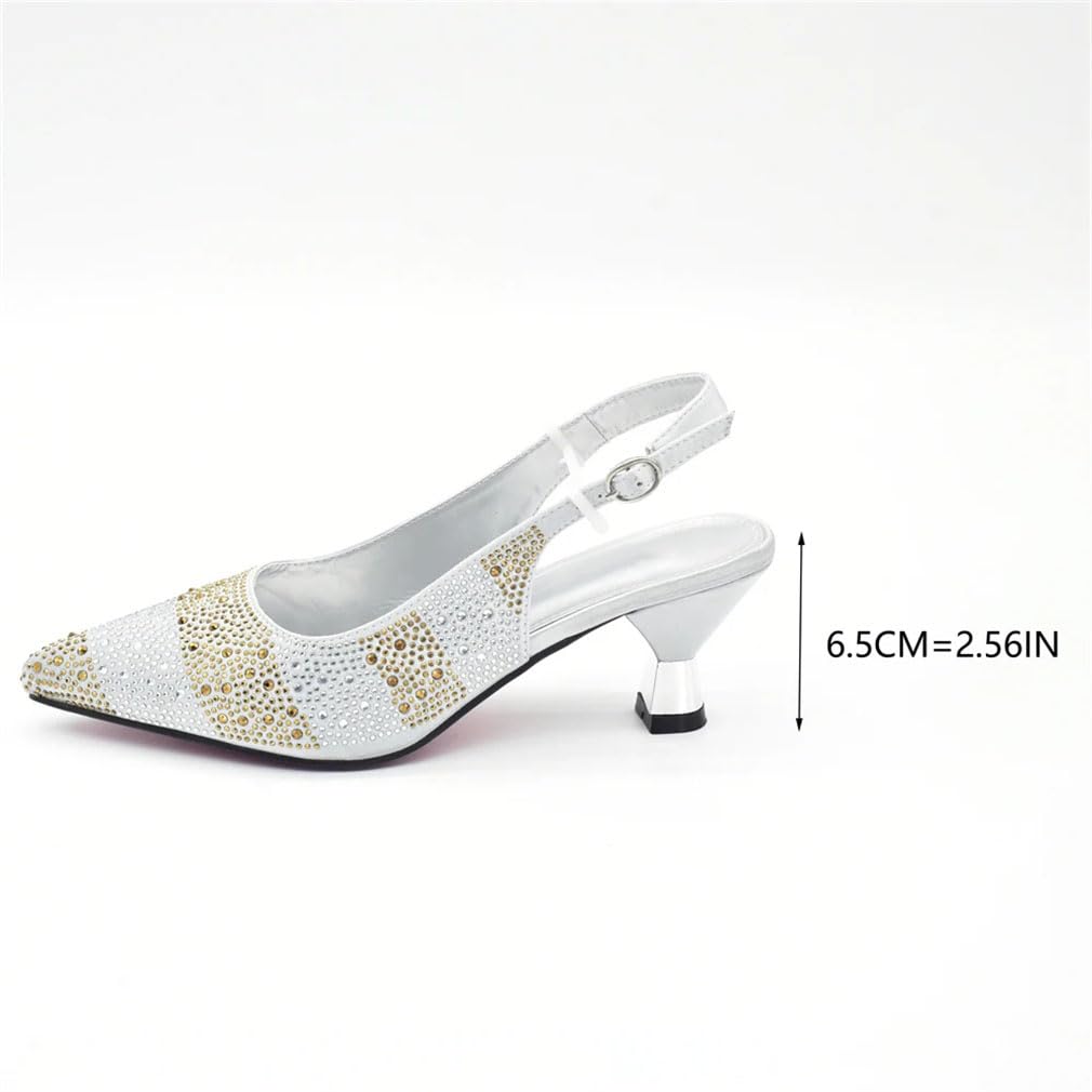 Set di scarpe e borse di design italiano, scarpe e borse per donne, pompe per matrimoni e feste nuziali