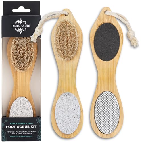 Dermasuri 4-in-1 Bamboo Foot Kit
