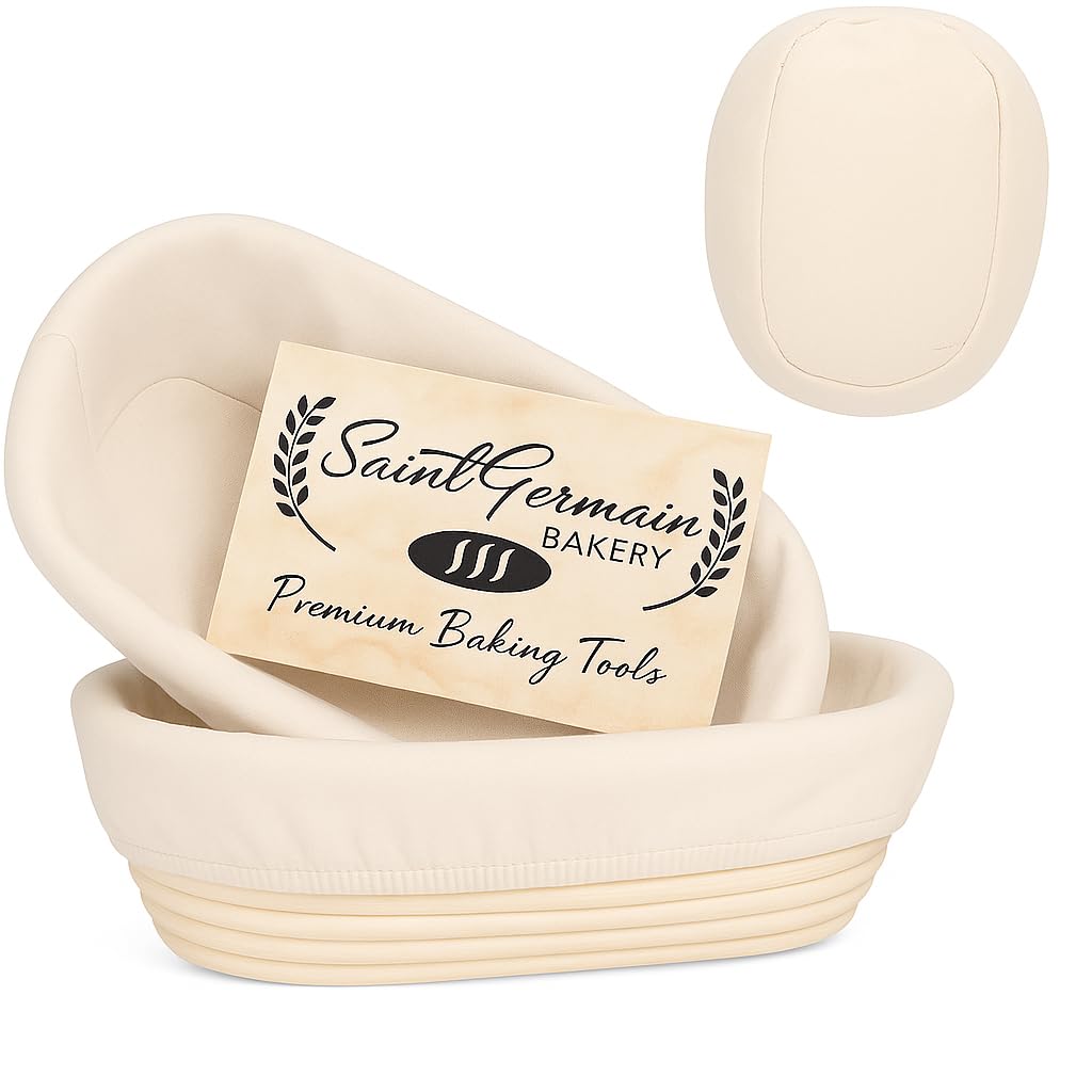 Saint Germain Bakery Oval Banneton Set