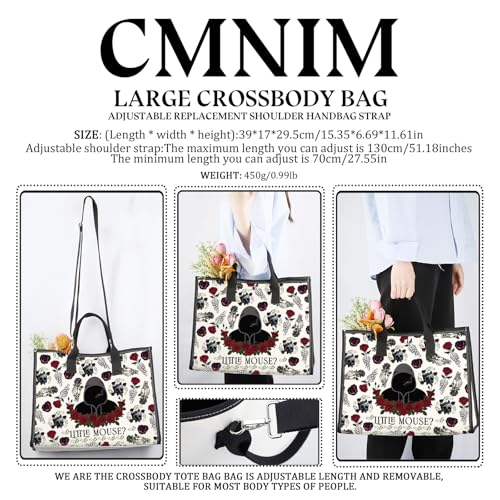 CMNIM Dark Romance Merch Book Lover Crossbody Bag Morally Grey Bookish Shoulder Purse Strap2