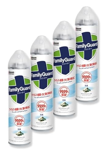 ファミリーガード 除菌スプレー エアゾール マウンテンエアの香り 本体 300ml × 4個 衛生管理 病院 施設 玄関