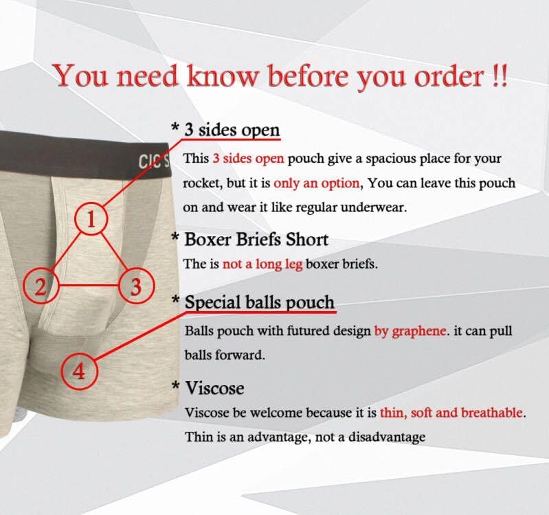 Ball Hammock Underwear Men For Long Sit, Pack 3, Mens Underwear With Ball Hammock, Mens Ball Pouch Boxers. - Image 3