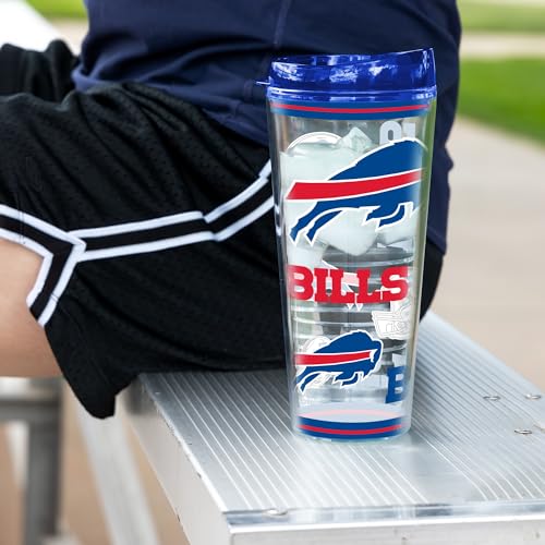 Image of Rico Industries NFL Football Buffalo Bills Double Wall 20oz Tritan Tumbler