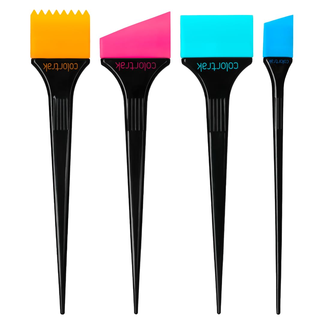 Colortrak Flexi Brush Set, 4 Pack, Serrated, Angled & Straight Heads