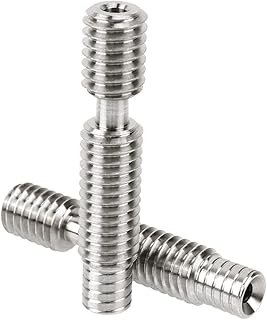 3D Printer Parts Original KP3S KP3S Pro KP5L Heatbreak 1.75mm Titanium Alloy Throat M6*30mm Compatible With Kingroon Titan Extruder Hotend (Color : 2pcs Titanium Alloy)